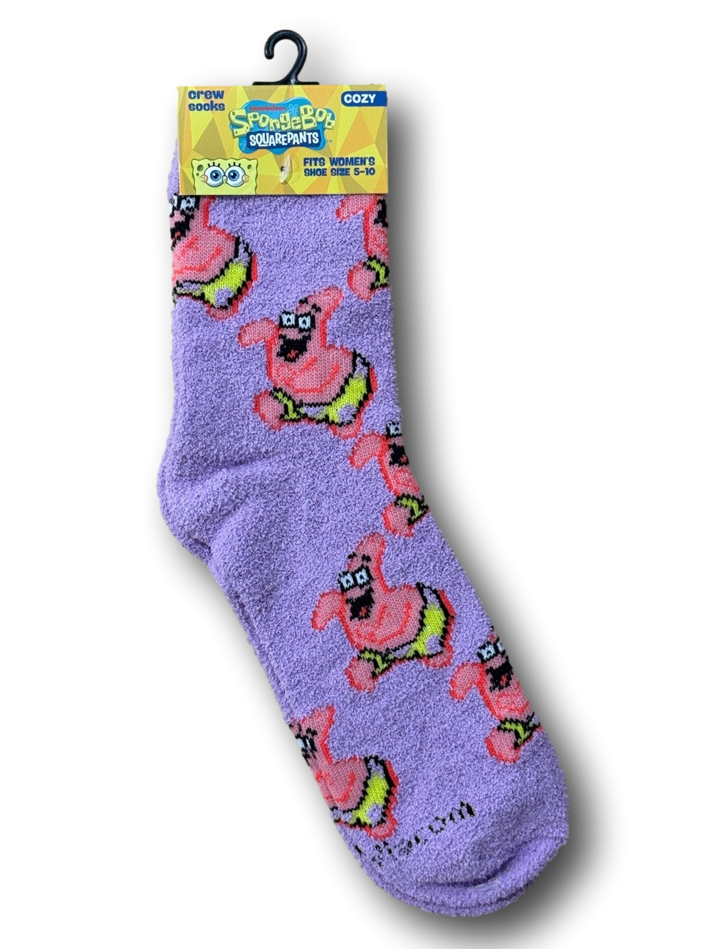 3/$20 Sponge Bob Square Pants Patrick Starfish Funny Novelty Cozy Socks - NWT